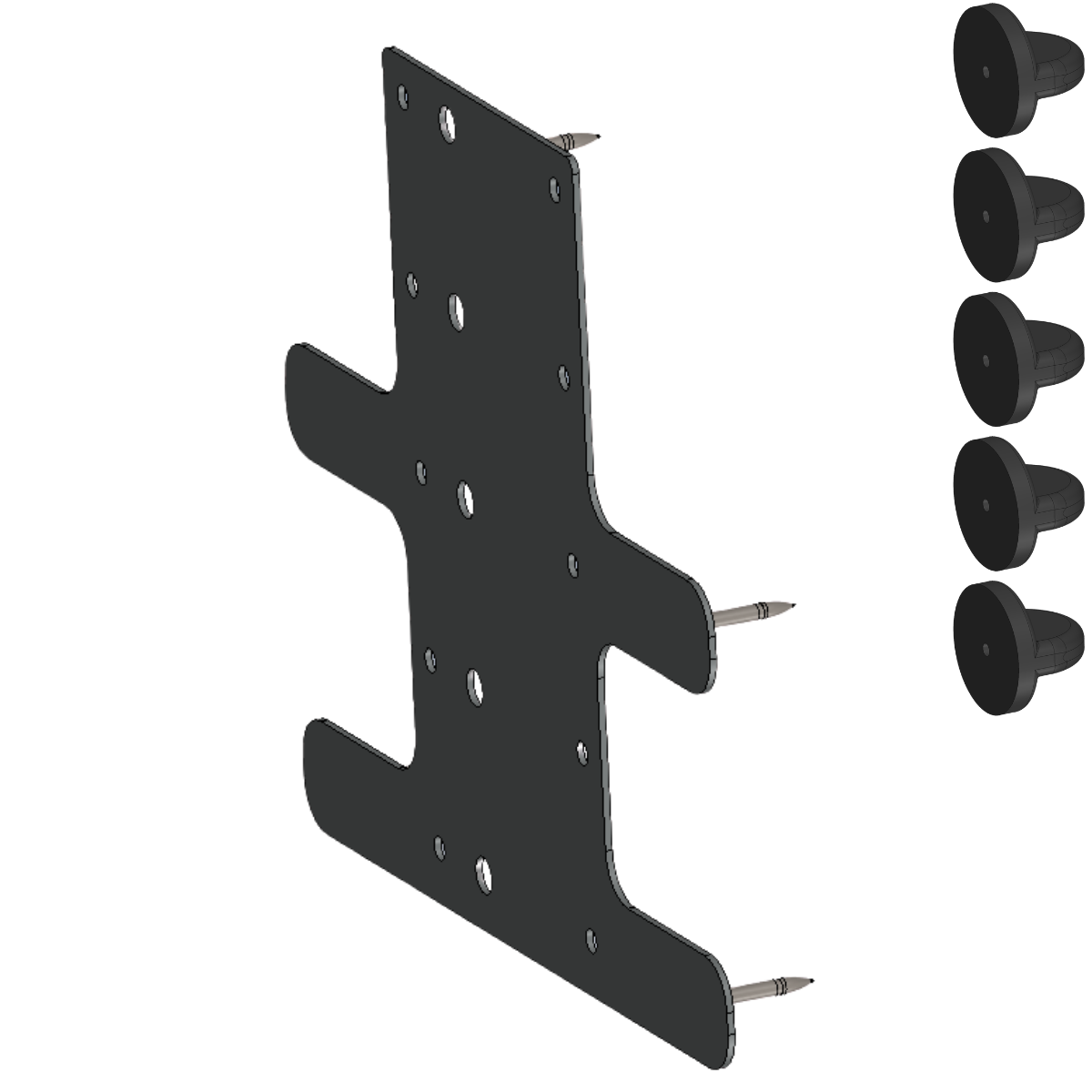 5 Row Pinned Backing - 1/8" Space - Gen 2