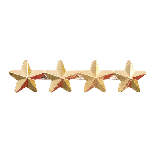 4 Gold 5/16" Stars on a bar (1 pcs)