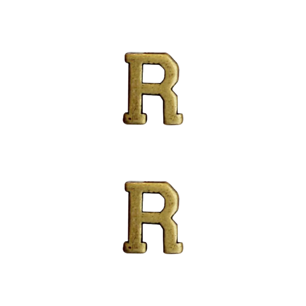 Gold Letter R (2 pcs)
