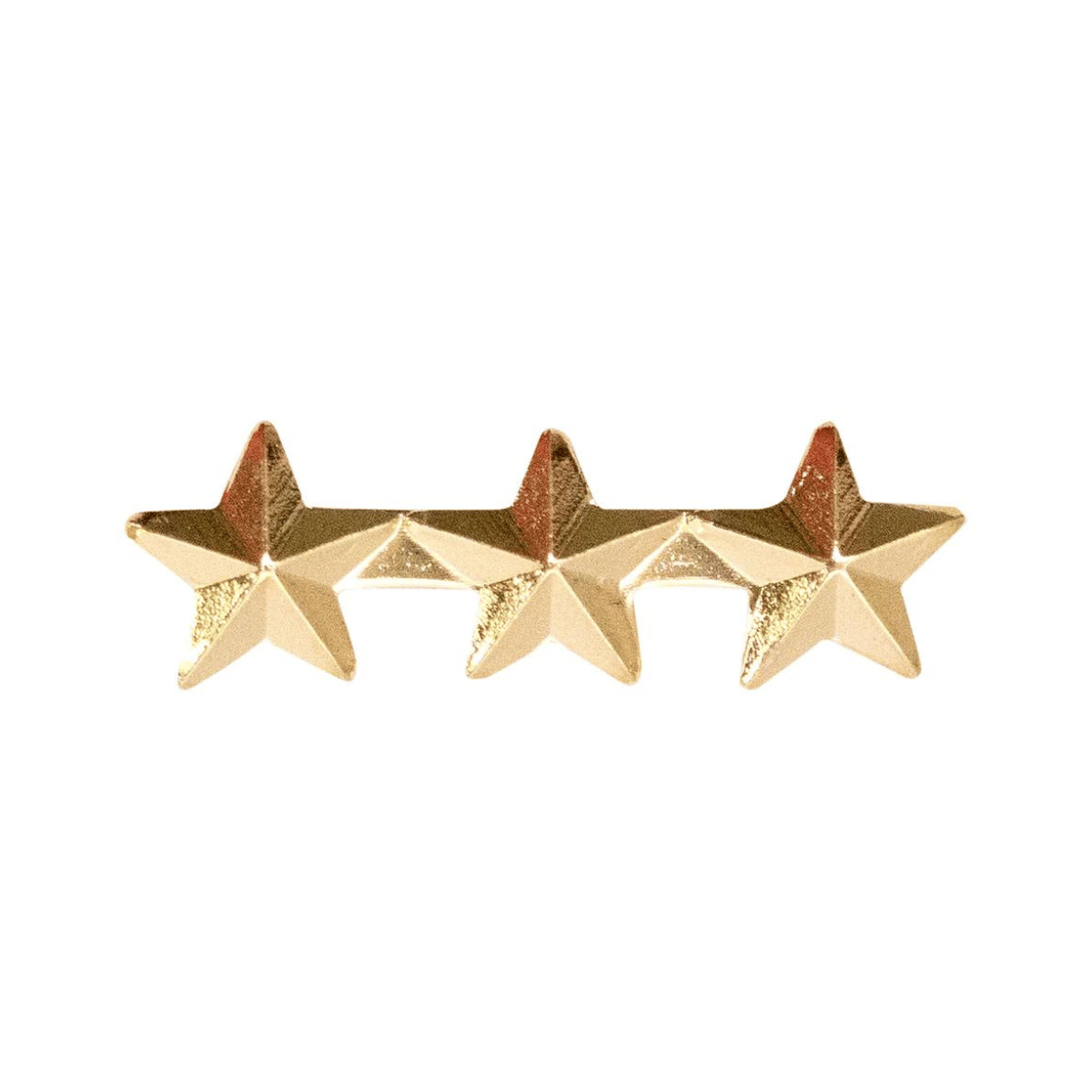 3 Gold 5/16" Stars on a bar (1 pcs)