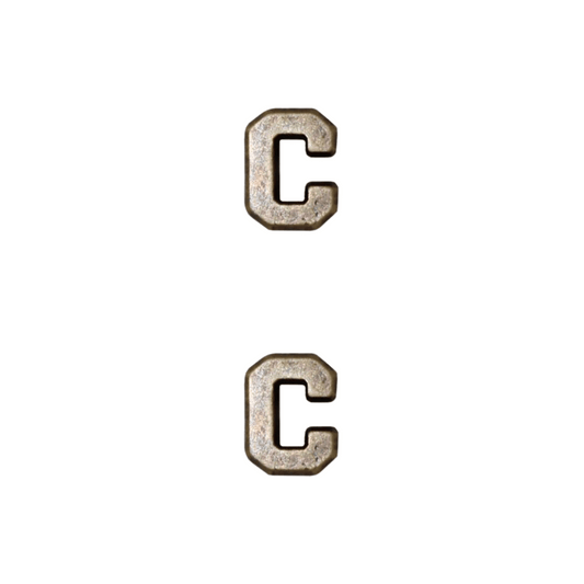 Bronze Letter C (2 pcs)