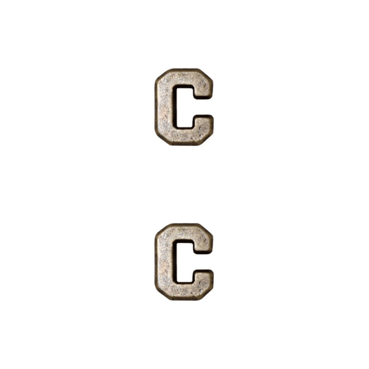 Bronze Letter C (2 pcs)