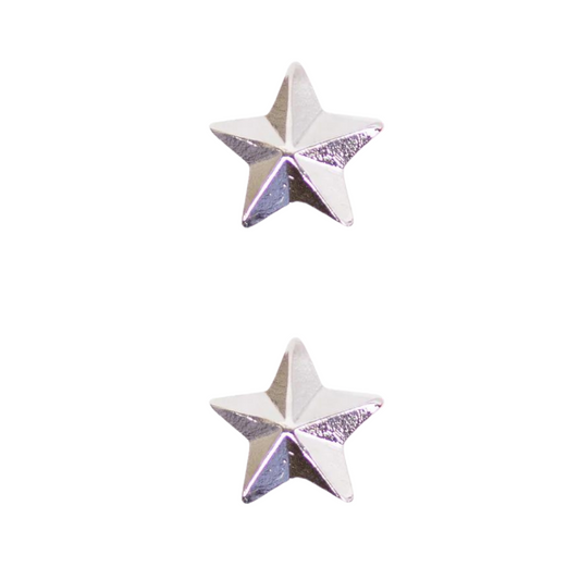 1 Silver 5/16" Star (2 pcs)